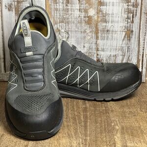 Keen Shoes Womens 9M Vista Energy Shift Carbon Toe Work Grey Blue